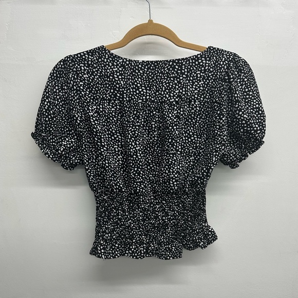 Crescent and White polkadot Blouse - Picture 2 of 5